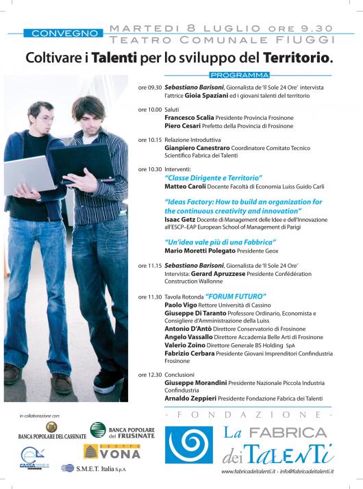 Programma dell'evento Programma dell'evento